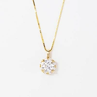 Lab Grown Diamond Necklace in 14K Yellow Gold (1.34 ct tw)