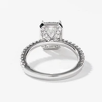 Radiant Cut Lab Grown Diamond Engagement Ring 14K White Gold (2.52