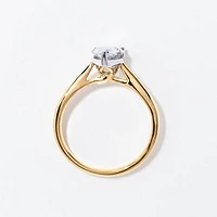Lab Grown Pear Cut Diamond Engagement Ring 14K Yellow Gold (1.50 ct