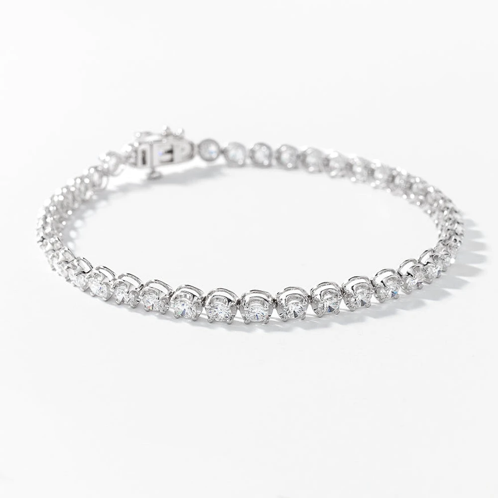 Lab Grown Diamond Tennis Bracelet in 14K White Gold (5.00 ct tw)