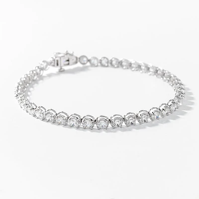 Lab Grown Diamond Tennis Bracelet in 14K White Gold (5.00 ct tw)