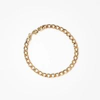 Men's Curb Bracelet in 10K Yellow Gold