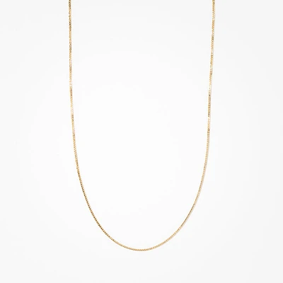 14K Yellow Gold 0.83mm Box Chain (18")