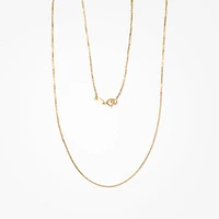 14K Yellow Gold 0.83mm Box Chain (18")