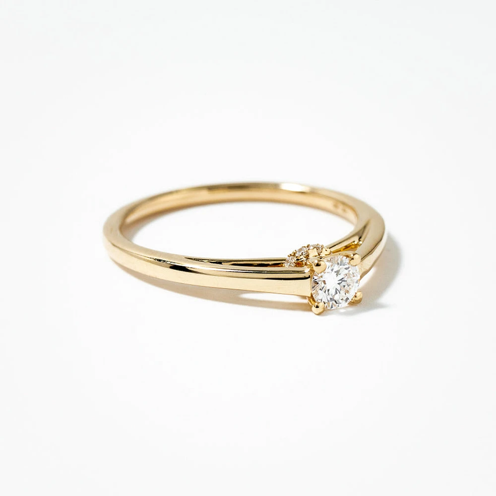 Lab Grown Diamond Promise Ring 10K Yellow Gold (0.24 ct tw)