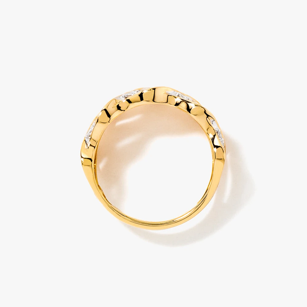 Diamond Cluster Ring 10K Yellow Gold (0.45 ct tw)