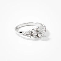 Lab Grown Diamond Cluster Ring 14K White Gold (1.78 ct tw)
