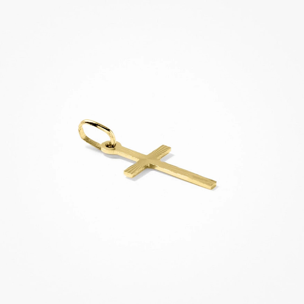 Cross Pendant in 10K Italian Yellow Gold