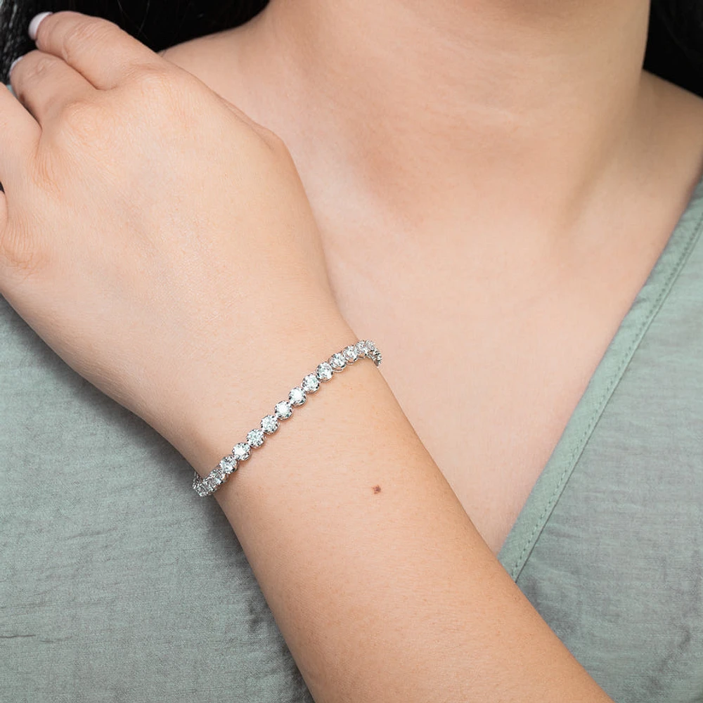 Lab Grown Diamond Tennis Bracelet in 14K White Gold (5.00 ct tw)