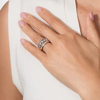 Diamond Dinner Ring 10K Yellow and White Gold (1.00 ct tw)