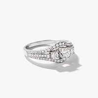 14K White Gold Diamond Engagement Ring (1.00 ct tw)