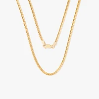 10K Yellow Gold 2.8mm Curb Chain (20")