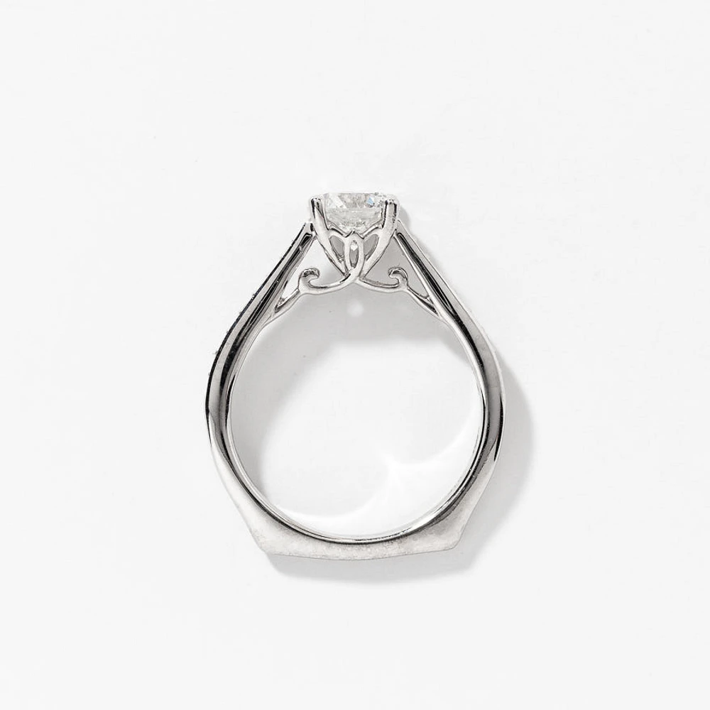 Diamond Engagement Ring 18K White Gold 1.16 ct tw)
