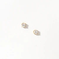 Lab Grown Diamond Stud Earrings in 14K Yellow Gold (0.50 ct tw)