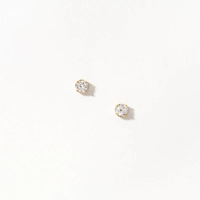 Lab Grown Diamond Stud Earrings in 14K Yellow Gold (0.30 ct tw)