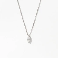 Lab Grown Marquise Diamond Necklace in 14K White Gold (0.50 ct tw)