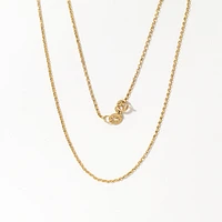 10K Italian Yellow Gold 1.15mm Diamond Cut Rolo Chain in 16"