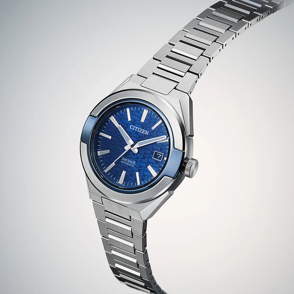 Citizen Series8 870 Blue Dial Stainless Steel Bracelet Automatic Watch