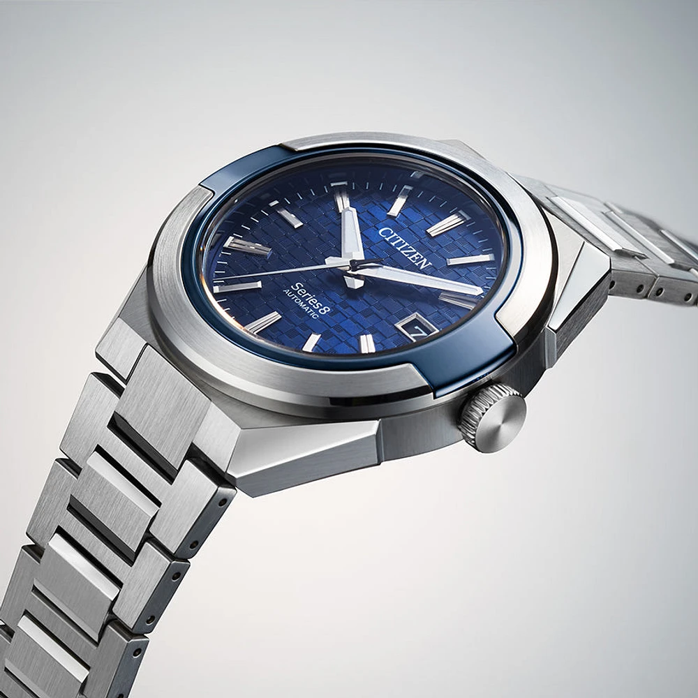 Citizen Series8 870 Blue Dial Stainless Steel Bracelet Automatic Watch