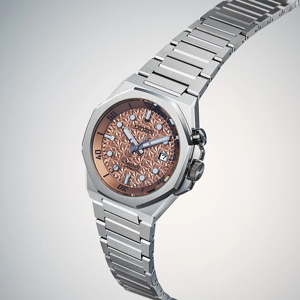 Citizen Series8 890 Salmon Dial Stainless Steel Bracelet Automatic Wat
