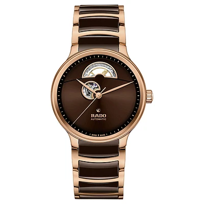 Rado Centrix Automatic Open Heart Brown Dial Watch | R30013302