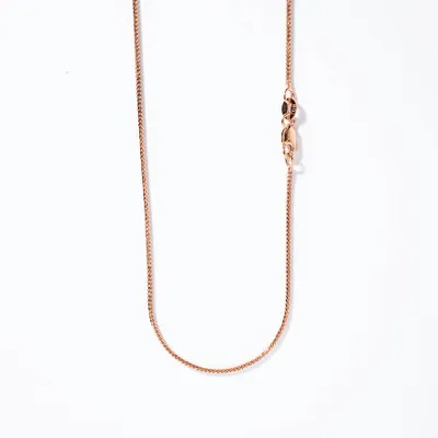 1mm Diamond Cut Franco Chain in 10K Rose Gold (16")