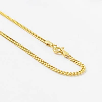 2.1mm Hollow Miami Cuban Chain in 10K Yellow Gold (18")