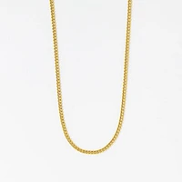 2.1mm Hollow Miami Cuban Chain in 10K Yellow Gold (18")