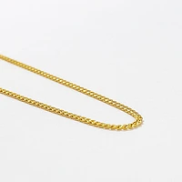 2.1mm Hollow Miami Cuban Chain in 10K Yellow Gold (20")