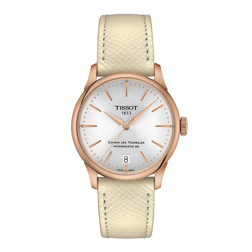 Tissot Chemin des Tourelles Powermatic 80 34mm Watch | T1392073603100