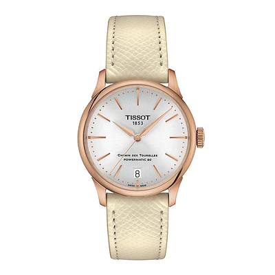 Tissot Chemin des Tourelles Powermatic 80 34mm Watch | T1392073603100