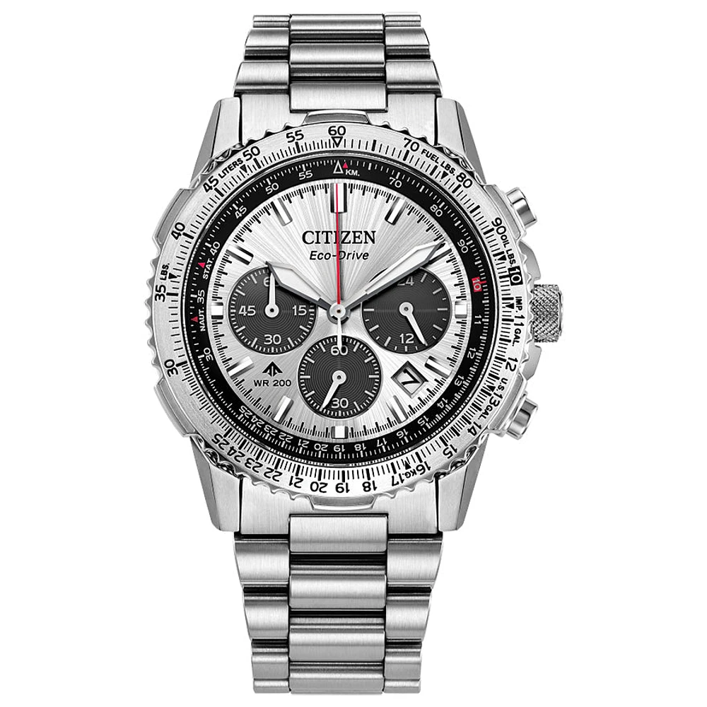 Citizen Eco-Drive Promaster Navihawk Silver Dial Watch | CA4660-61A