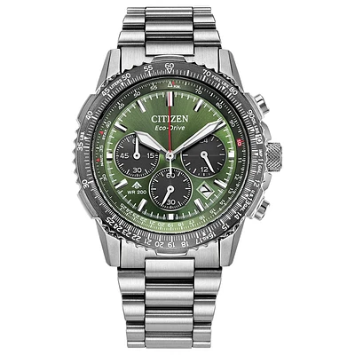 Citizen Eco-Drive Promaster Navihawk Khaki Green Dial Watch | CA4664-6