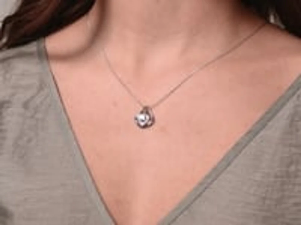 Lumina Ideal Cut Diamond 18K Pendant in White Gold (0.53ct tw)