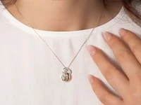 Diamond Moon Pendant in 10K Yellow Gold (0.25 ct tw)