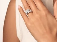 Diamond Cluster Ring 14K White Gold (1.50 ct tw)