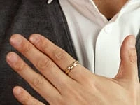 Men's Wedding Band 10K Yellow Gold