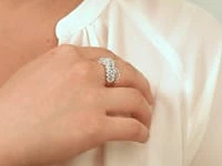 Diamond Cluster Ring 10K Yellow and White Gold (0.75 ct tw)