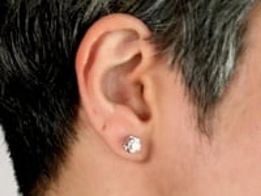 Lab Grown Diamond Stud Earrings in 14K White Gold ( ct tw