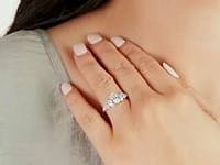 Lab Grown Diamond Cluster Ring 14K White Gold (1.78 ct tw)