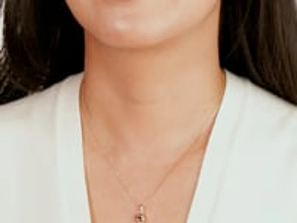 Love Knot Stud Pendant in 10K Yellow Gold