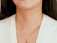 Love Knot Stud Pendant in 10K Yellow Gold