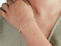 Lab Grown Diamond Tennis Bracelet in 14K White Gold (5.00 ct tw)