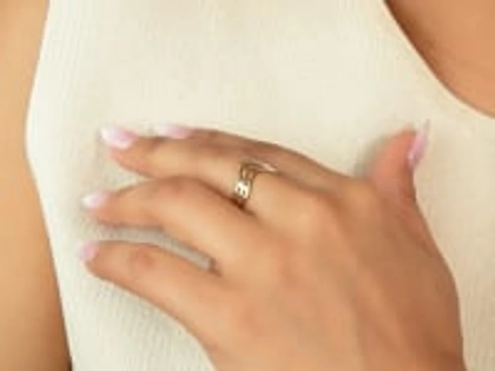 Ladies Triple Wave Ring 10K Yellow Gold