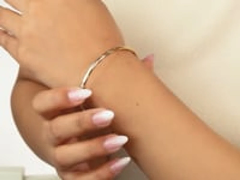 60mm Diamond Cut Bangle in 10K Yellow Gold
