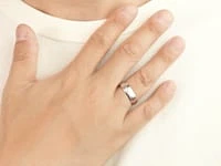 Men's Wedding Band in 10K White Gold - Size 10