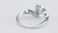 Petite Diamond Cluster Ring 10K White Gold (0.21 ct tw)