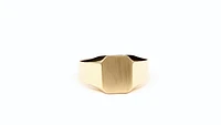 Men's Square Signet Ring 10K Yellow Gold