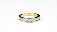 Channel Set Diamond Anniversary Ring 14K Yellow Gold (0.70 ct tw)