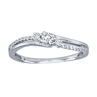 Diamond Promise Ring 10K White Gold (0.20ct tw)